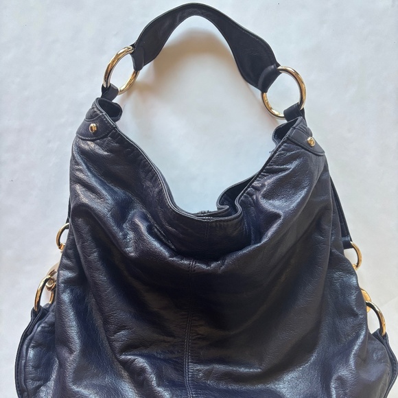 Rebecca Minkoff Nikki Hobo in Dark Navy Blue - Picture 5 of 13